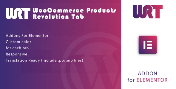 WooCommerce Products Revolution Tab for Elementor - WordPress Plugin