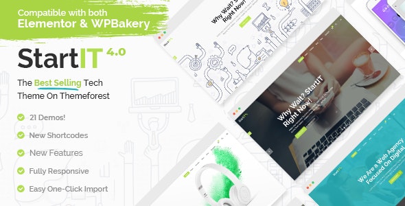 Startit 4.9.1 – Fresh Startup Business Theme