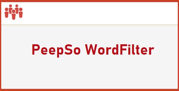 PeepSo WordFilter 4.0.0.0