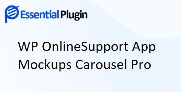 WP OnlineSupport App Mockups Carousel Pro
