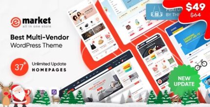 eMarket - All-in-One Multi Vendor MarketPlace Elementor WordPress Theme