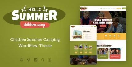 Hello Summer - A Children Holiday Camp WordPress Theme