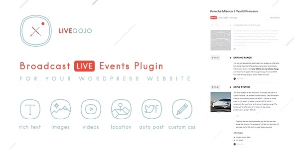 WPLiveDojo - Live Event Text Broadcast Plugin