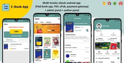 Ebook App - Multi-Vendor ebook Android App