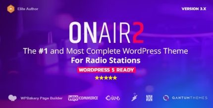 Onair2 - Radio Station WordPress Theme With Non-Stop Music Player