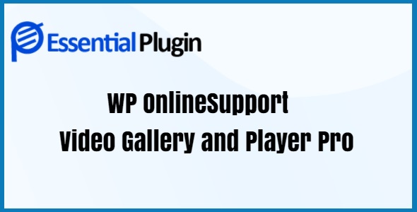 WP OnlineSupport Video Gallery and Player Pro 1.7