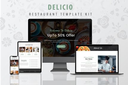 Delicio - Restaurant WordPress Template Kit