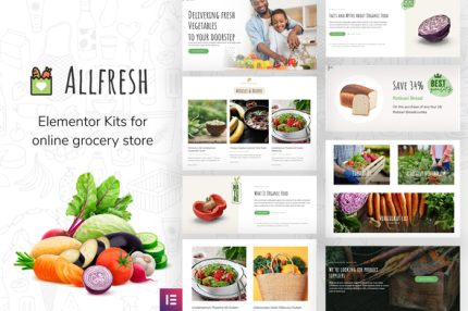 Allfresh - Grocery Store Elementor Template Kit