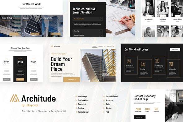 Architude - Architecture Elementor Template Kit