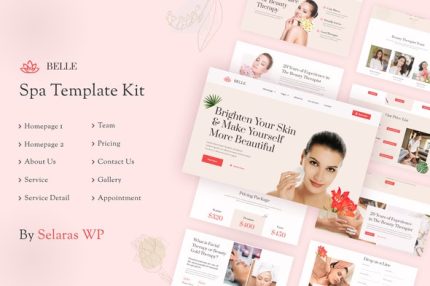 Belle - Beauty Spa Elementor Template Kit