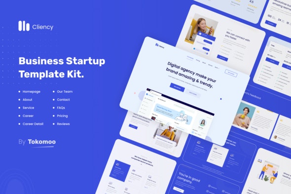 Clientcy – Business & Startup Elementor Template Kit