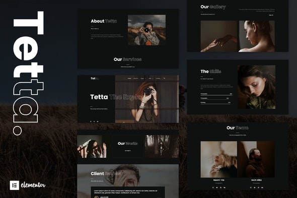 Tetta – Photography & Portfolio Elementor Template Kit
