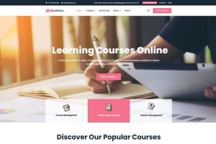 Bookflare - Modern Education & Online Learning Elementor Template Kit