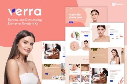 Verra - Skincare & Dermatology Elementor Template Kit
