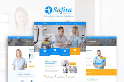 Safira - Physiotherapy Elementor Template Kit