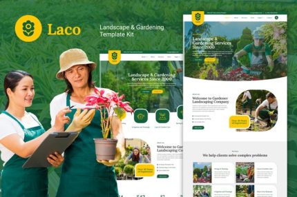 Laco - Landscape & Gardening Elementor Template Kit