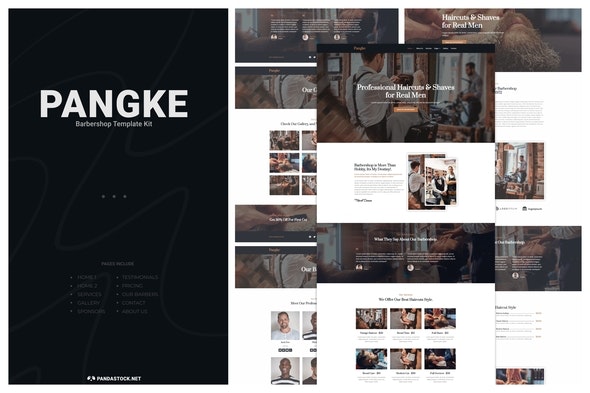 Pangke – Barbershop Template Kit