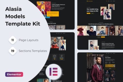 Alasia - Model Agency Elementor Template Kit