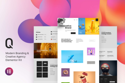 Qreato - Modern Branding & Creative Agency Elementor Kit