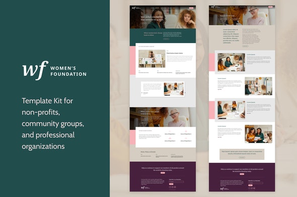 Womens Foundation – Non-Profit WordPress Elementor Template Kit