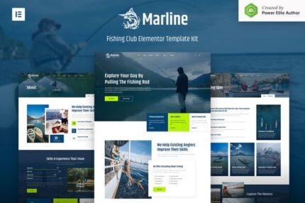 Marline - Fishing & Hunting Club Elementor Template Kit