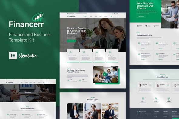 Financerr – Business & Finance Template Kit