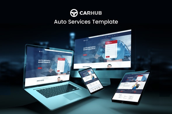 Carhub – Auto Services Template Kit