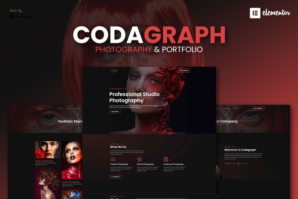 Codagraph – Photography & Portfolio Elementor Template Kit
