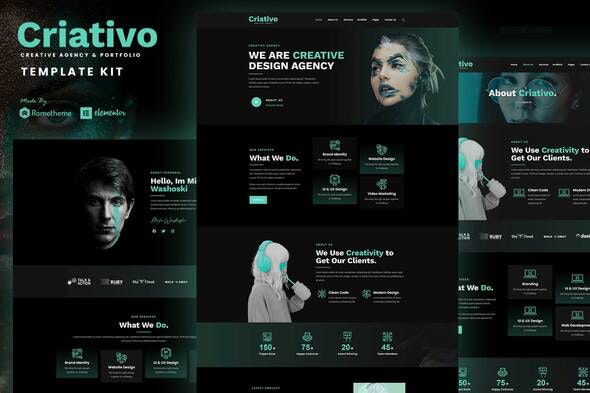 Criativo – Creative Agency & Portfolio Elementor Template Kit