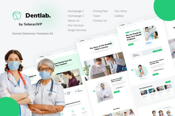 Dentlab – Health & Medical Elementor Template Kit