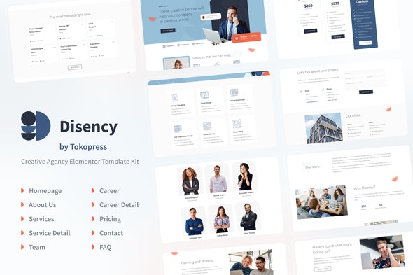 Disency – Agency Elementor Template Kit