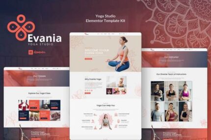 Evania - Yoga Studio Elementor Template Kit