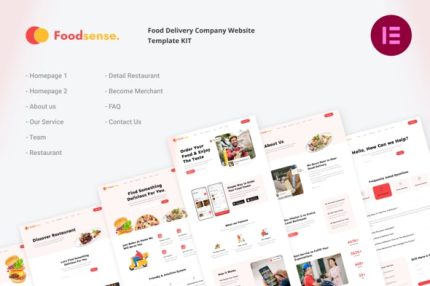 FoodSense - Food Delivery Elementor Template Kit