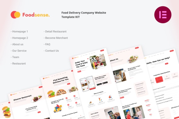 FoodSense – Food Delivery Elementor Template Kit