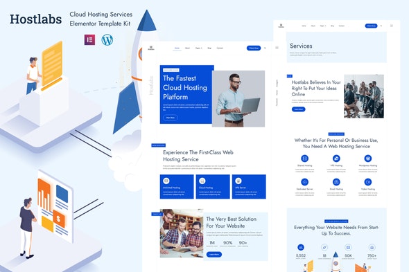 Hostlabs – Cloud Hosting Services Elementor Template Kit