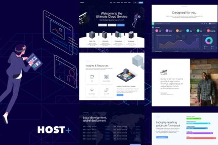 Hostplus - Hosting Services Elementor Template Kit