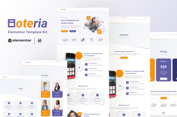 Hoteria – Hotel Service Elementor Template Kit