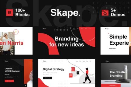Skape - Digital Agency Business Elementor Template Kit