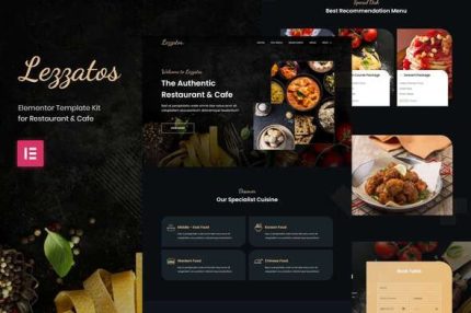 Lezzatos - Restaurant & Cafe Elementor Template Kit