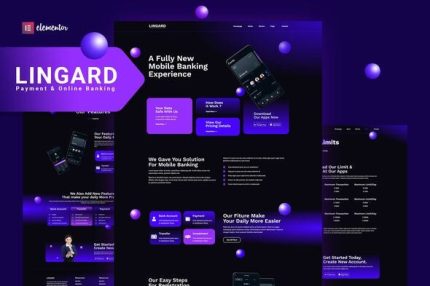Lingard - Payment & Online Banking Elementor Template Kit