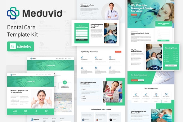 Meduvid – Medical & Dental Clinic Elementor Template Kit
