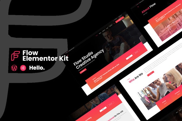 Flow - Creative Agency Business Elementor Template Kit