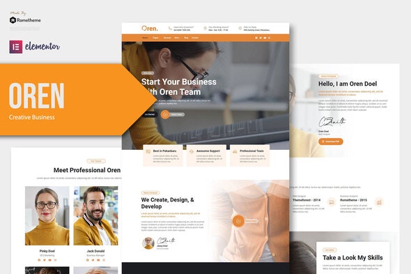 Oren – Creative Business Elementor Template Kit