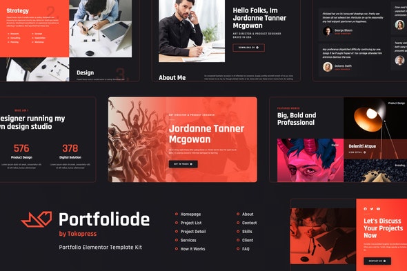 Portfoliode – Portfolio Elementor Template Kit