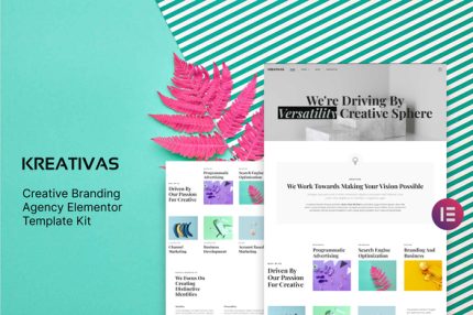Kreativas - Creative Branding Agency Elementor Template Kit