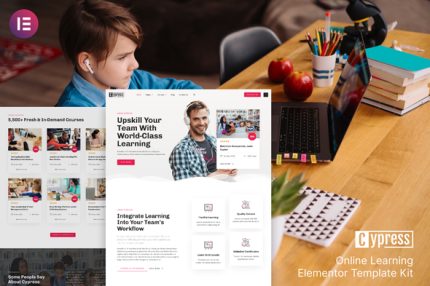 Cypress - Online Learning & Courses ElementorTemplate Kit
