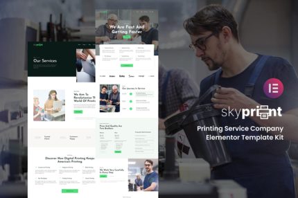 Skyprint - Printing Service Company Elementor Template Kit