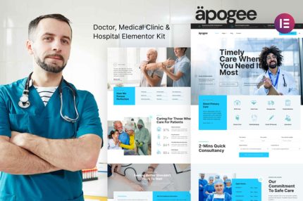 Apogee - Medical Clinic & Hospital Elementor Template Kit