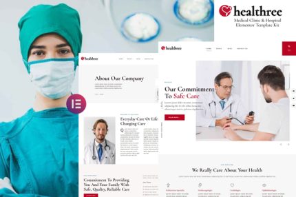Healthree - Medical Clinic & Hospital Elementor Template Kit
