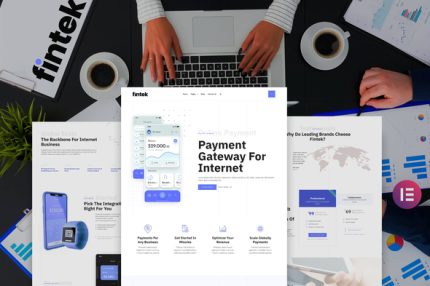 Fintek - Financial Technology Elementor Template Kit